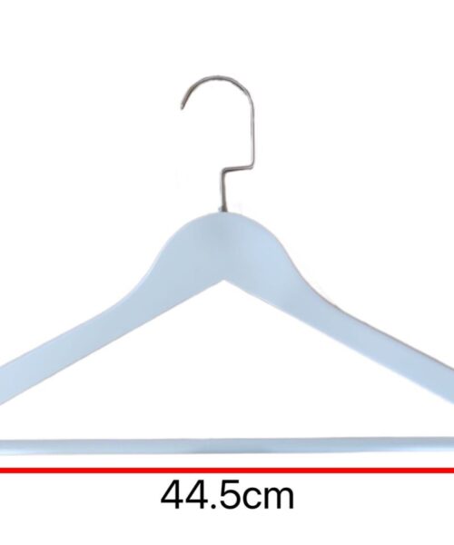 קולב עץ בצבע לבן ראש גדול