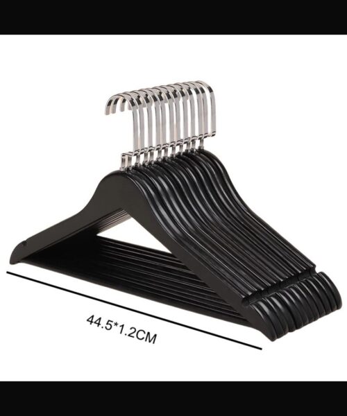 קולב עץ בצבע שחור ראש גדול